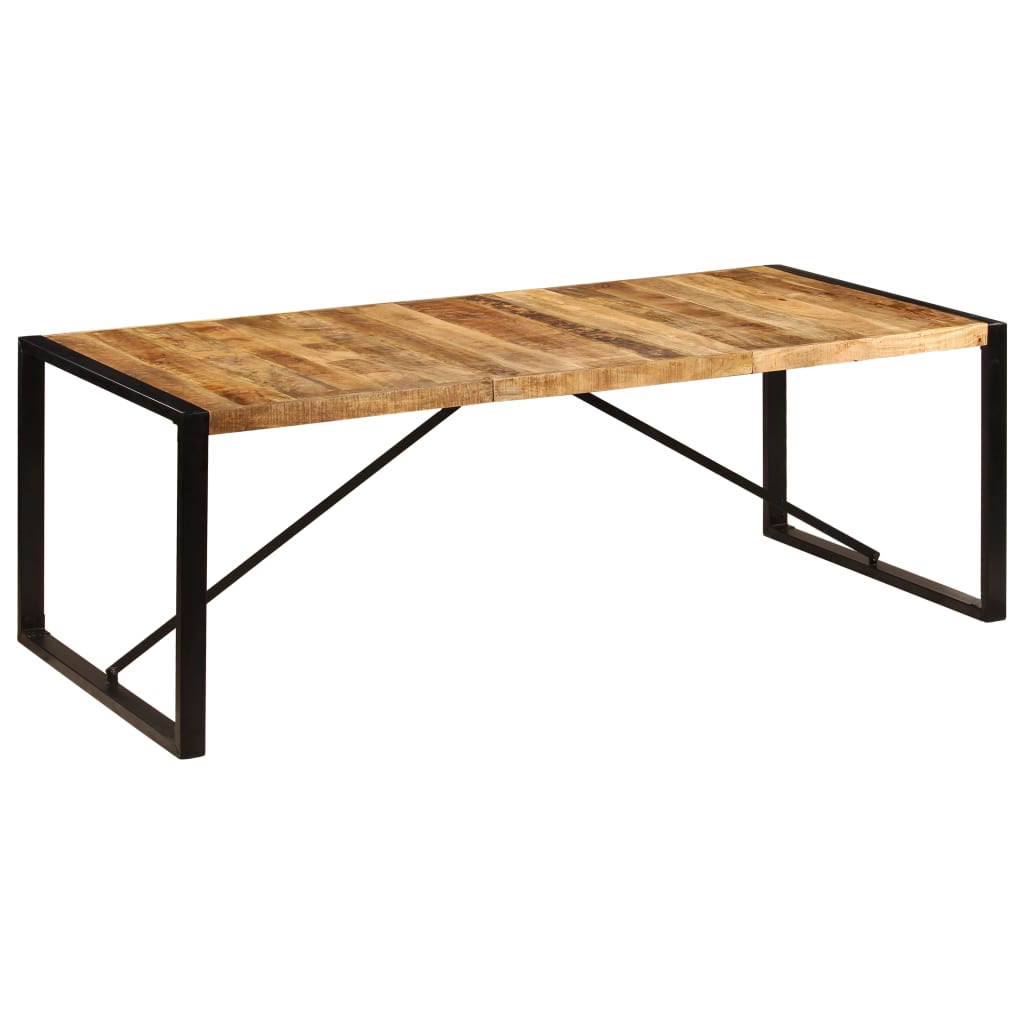 Table à Manger en Bois Massif Recyclé et Coloré-bois de manguier massif-1-220 x 100 x 75 cm-La-Fabrique-Industrielle