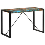 Table à Manger en Bois Massif Recyclé et Coloré-bois de récupération massif-1-120 x 55 x 76 cm-La-Fabrique-Industrielle