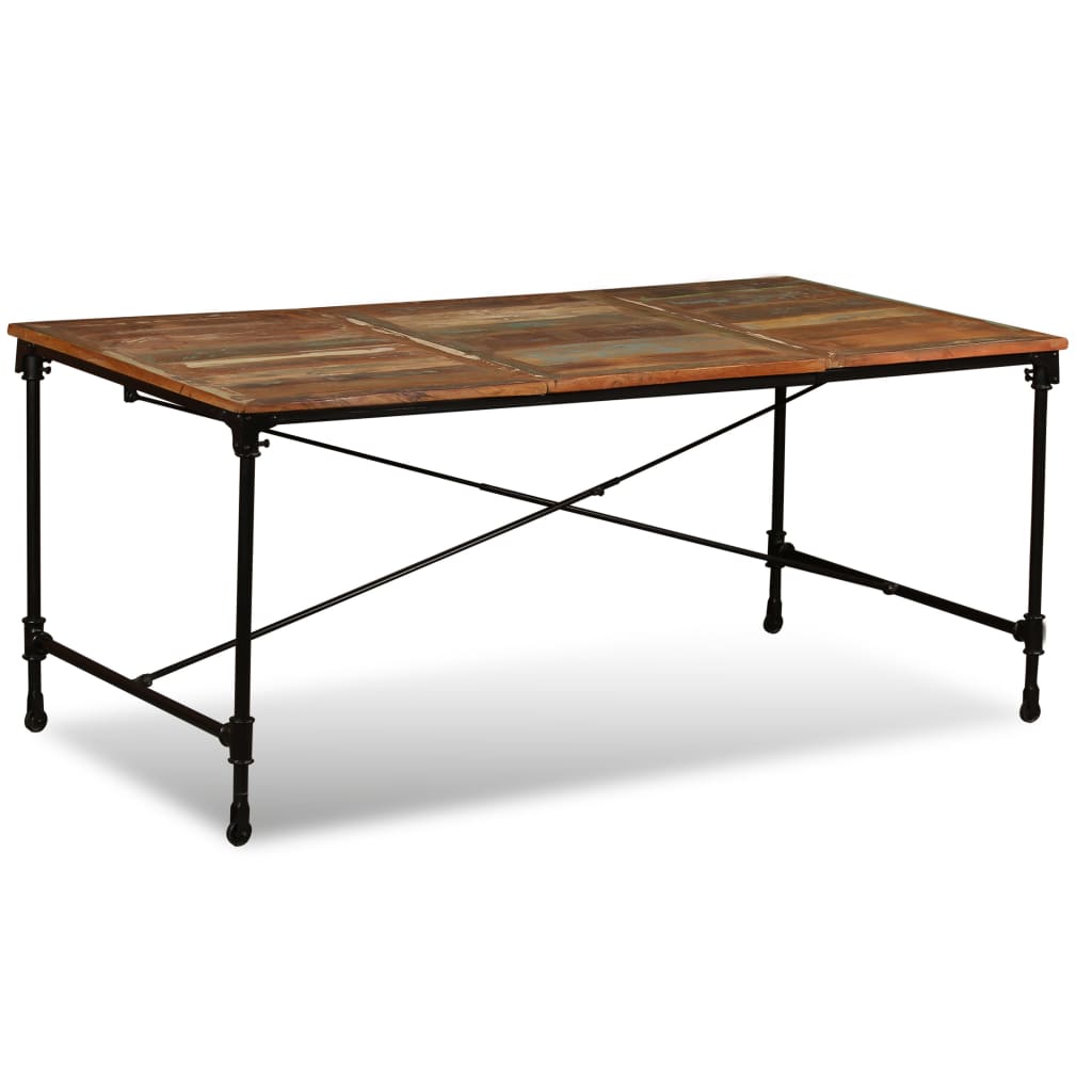 Table à Manger en Bois Massif Rustique-La-Fabrique-Industrielle