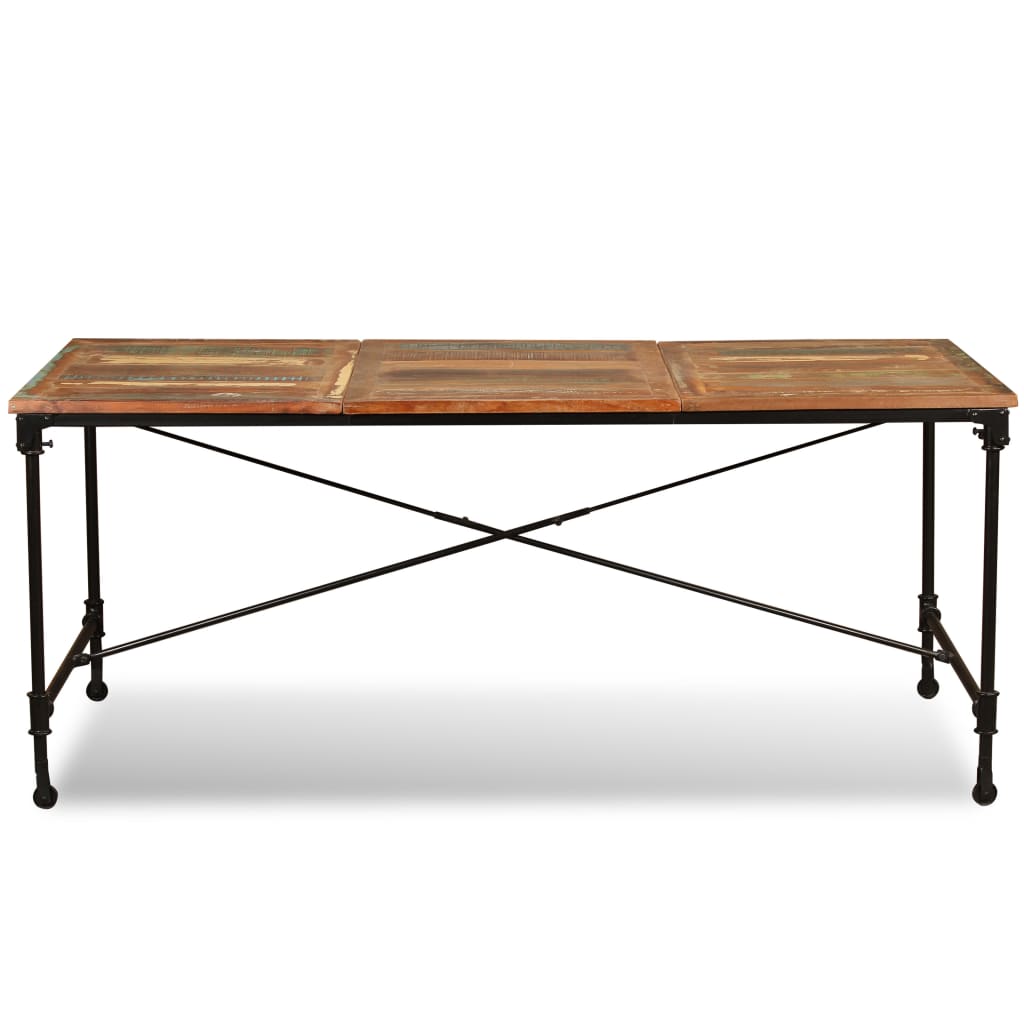 Table à Manger en Bois Massif Rustique-La-Fabrique-Industrielle