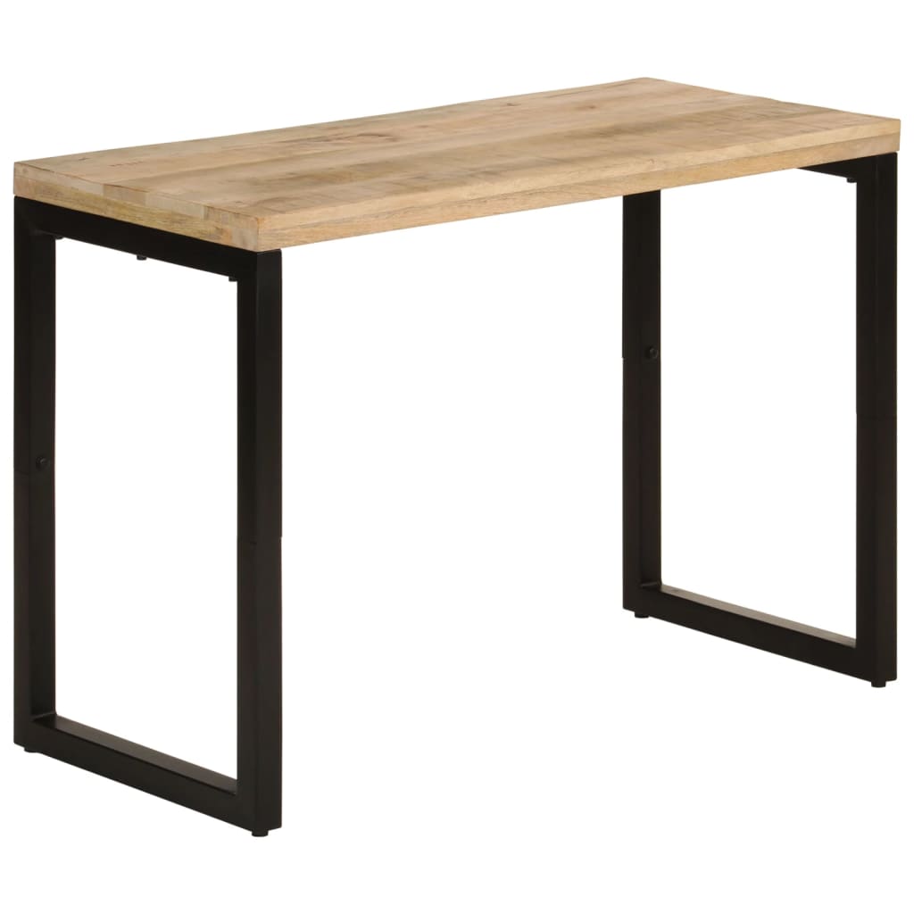Table à Manger en Bois Massif et Acier-bois de manguier massif-1-La-Fabrique-Industrielle
