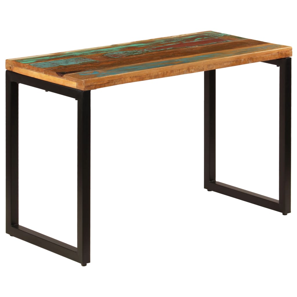 Table à Manger en Bois Massif et Acier-bois de récupération massif-1-La-Fabrique-Industrielle