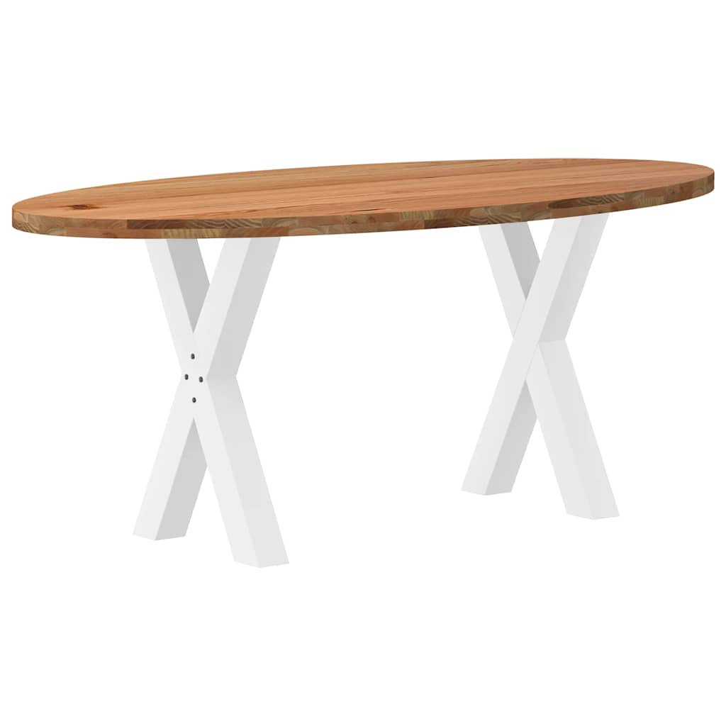 Table à Manger en Bois et Pieds en Croix-Blanc-1-180 x 90 x 74 cm-La-Fabrique-Industrielle