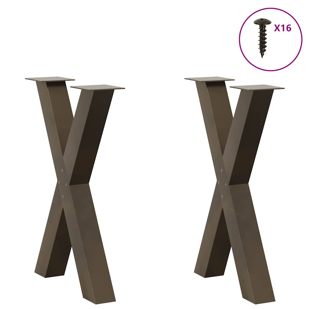 Table à Manger en Bois et Pieds en Croix-La-Fabrique-Industrielle