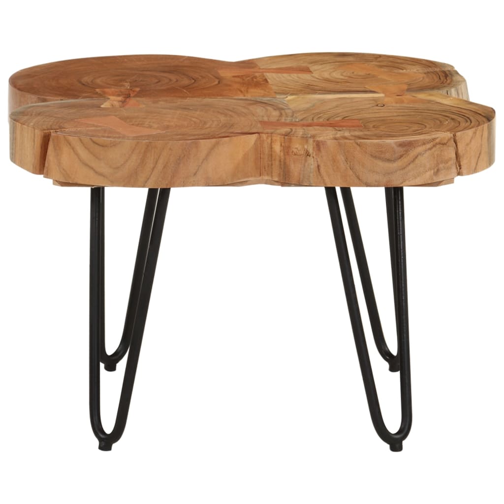 Table basse Plateau en bois et Pieds en Métal-La-Fabrique-Industrielle