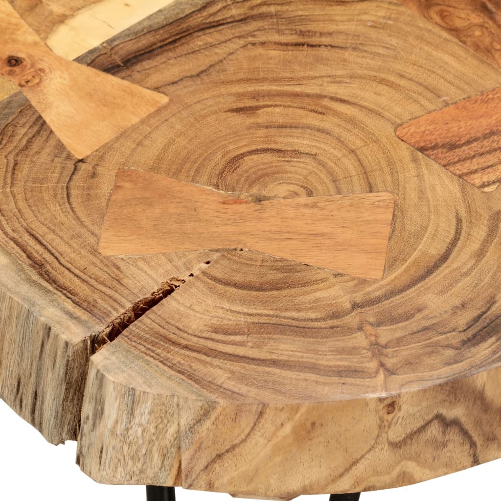 Table basse Plateau en bois et Pieds en Métal-La-Fabrique-Industrielle