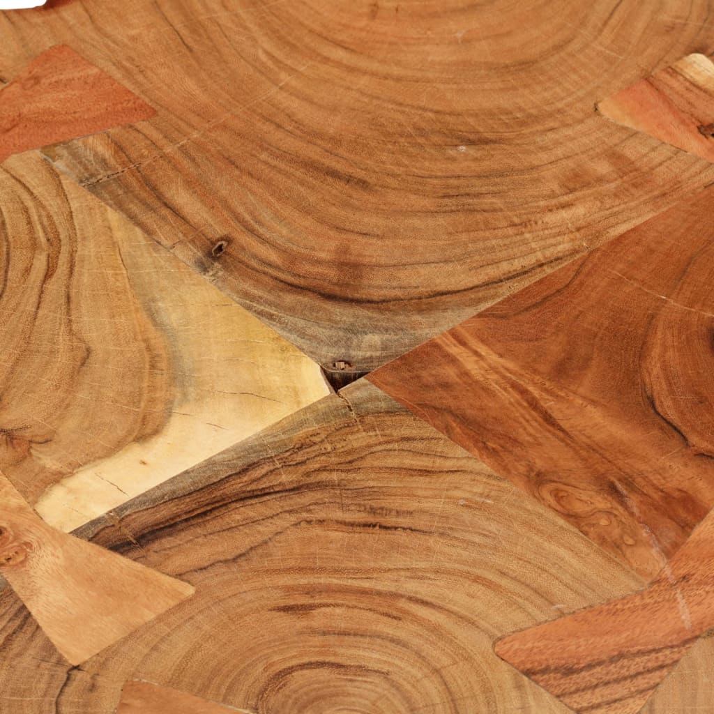 Table basse Plateau en bois et Pieds en Métal-La-Fabrique-Industrielle