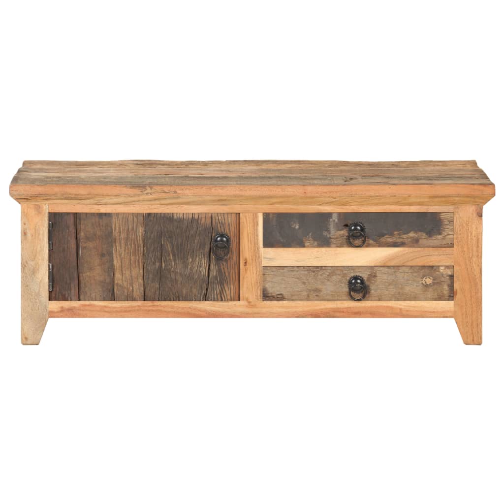 Table basse en bois massif d'acacia clair-La-Fabrique-Industrielle