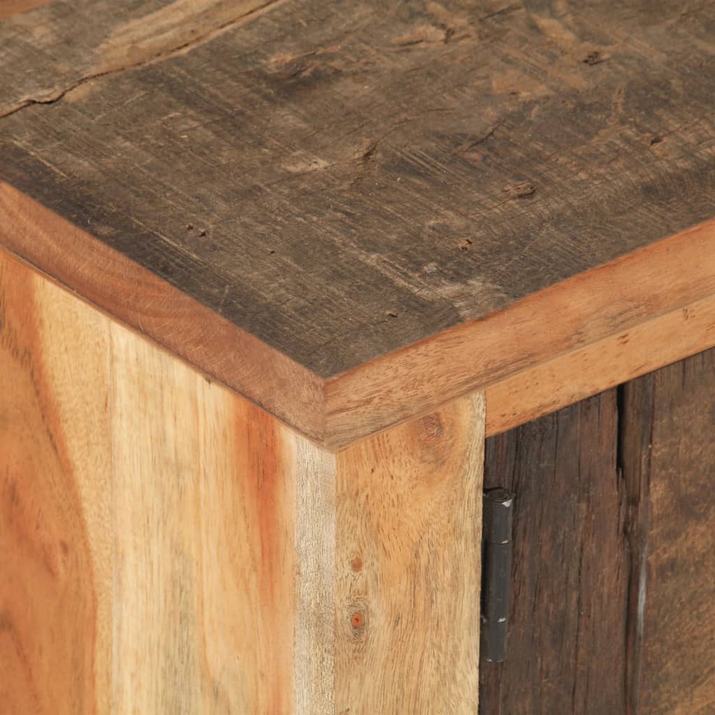 Table basse en bois massif d'acacia clair-La-Fabrique-Industrielle