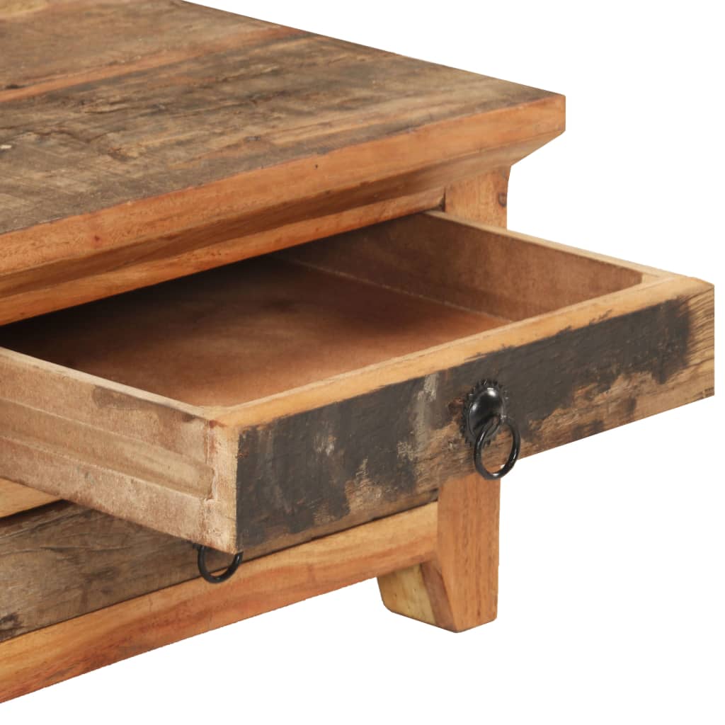 Table basse en bois massif d'acacia clair-La-Fabrique-Industrielle