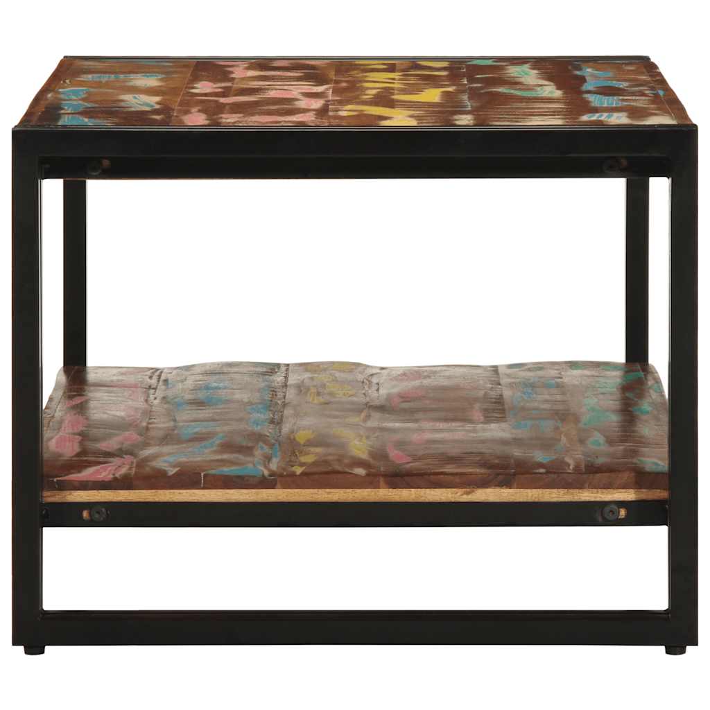 Table basse en bois multicolore et chêne fumé-La-Fabrique-Industrielle
