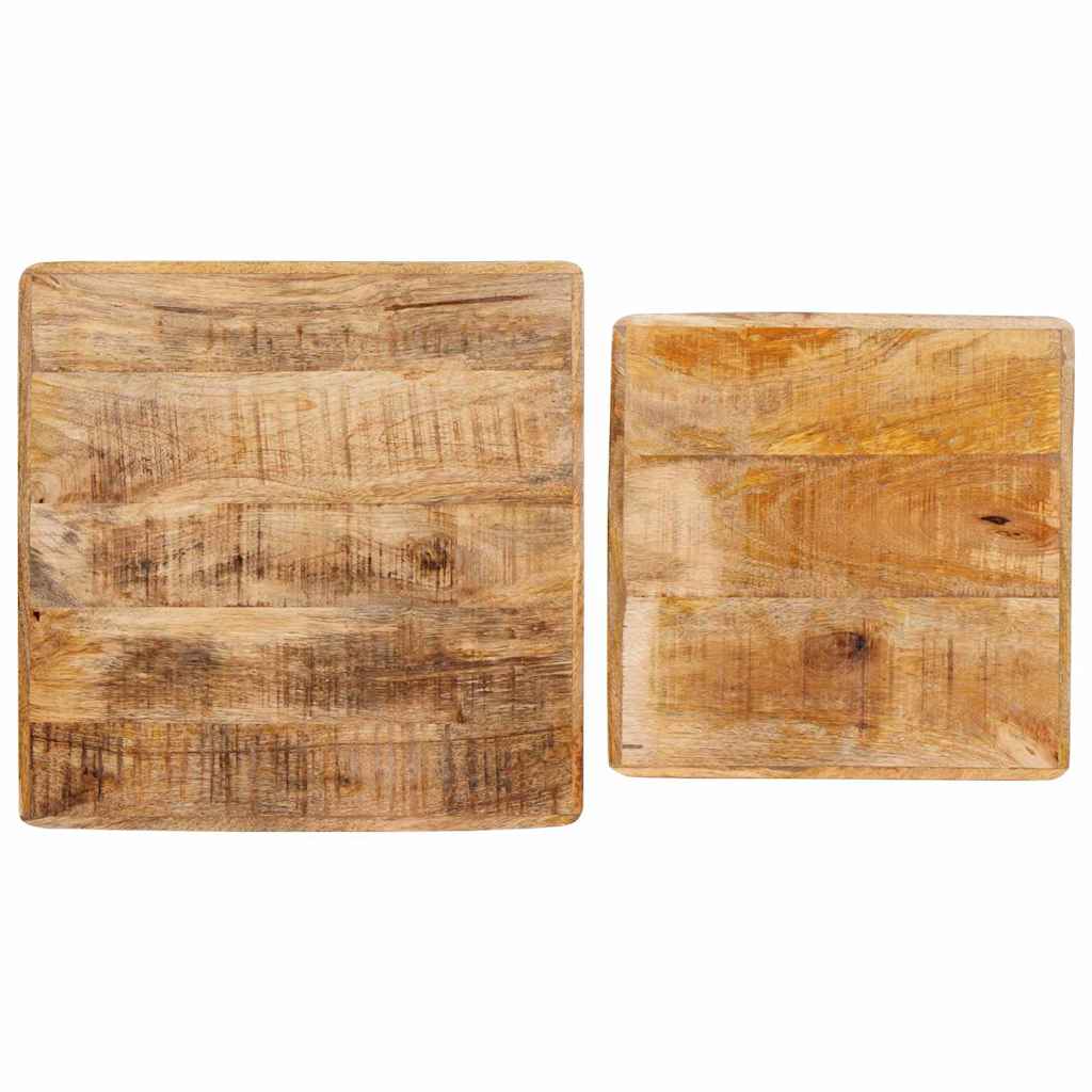 Table d'Appoint 50X50 en Bois de Manguier Massif-La-Fabrique-Industrielle