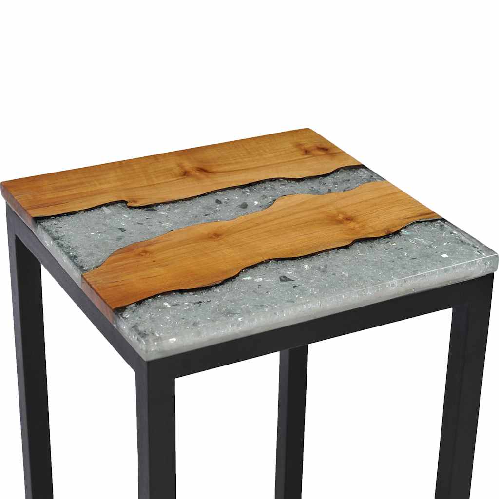 Table d'Appoint Gigogne en Bois de Teck 40 cm-La-Fabrique-Industrielle