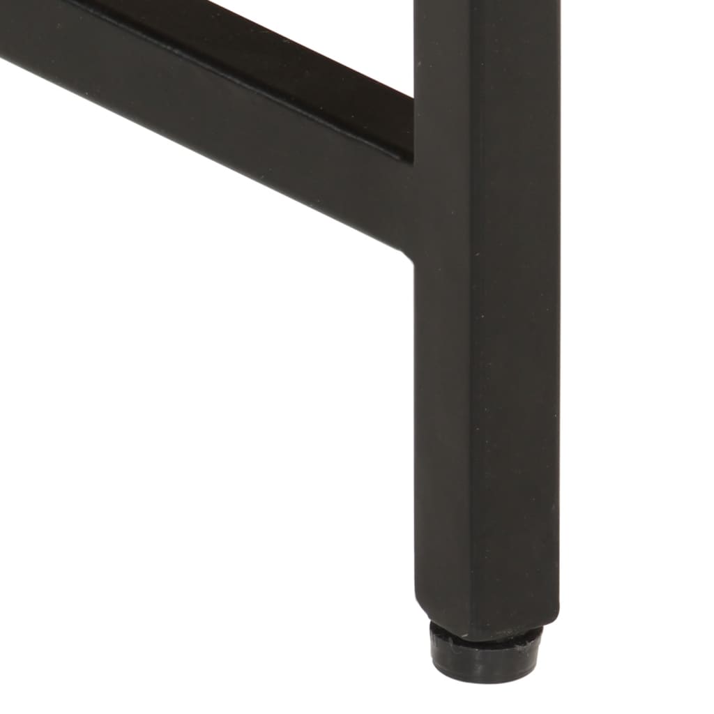 Table d'Appoint Industrielle en Bois Brut et Fer-La-Fabrique-Industrielle