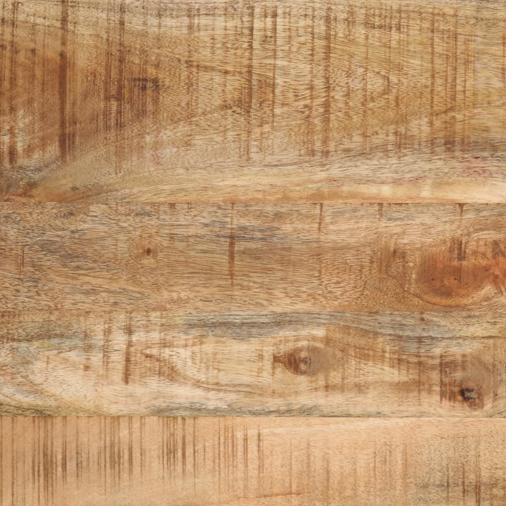 Table d'Appoint Industrielle en Bois Brut et Fer-La-Fabrique-Industrielle