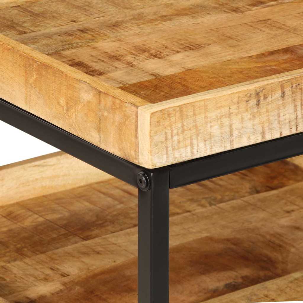 Table d'Appoint Industrielle en Bois Massif de Manguier-La-Fabrique-Industrielle
