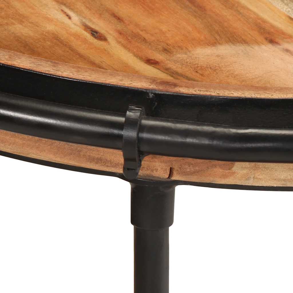 Table d'Appoint Industrielle en Bois d'Acacia à 2 Niveaux-La-Fabrique-Industrielle