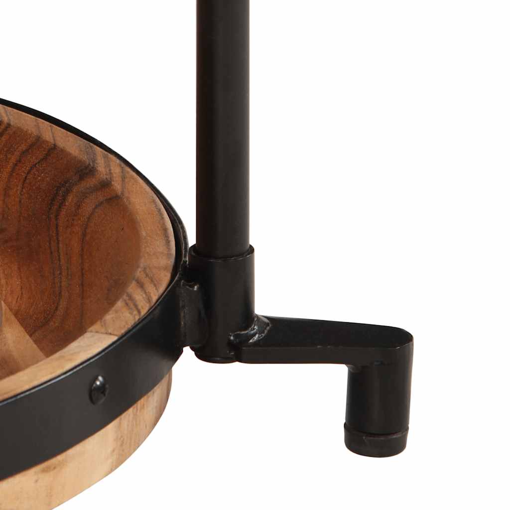 Table d'Appoint Industrielle en Bois d'Acacia à 2 Niveaux-La-Fabrique-Industrielle