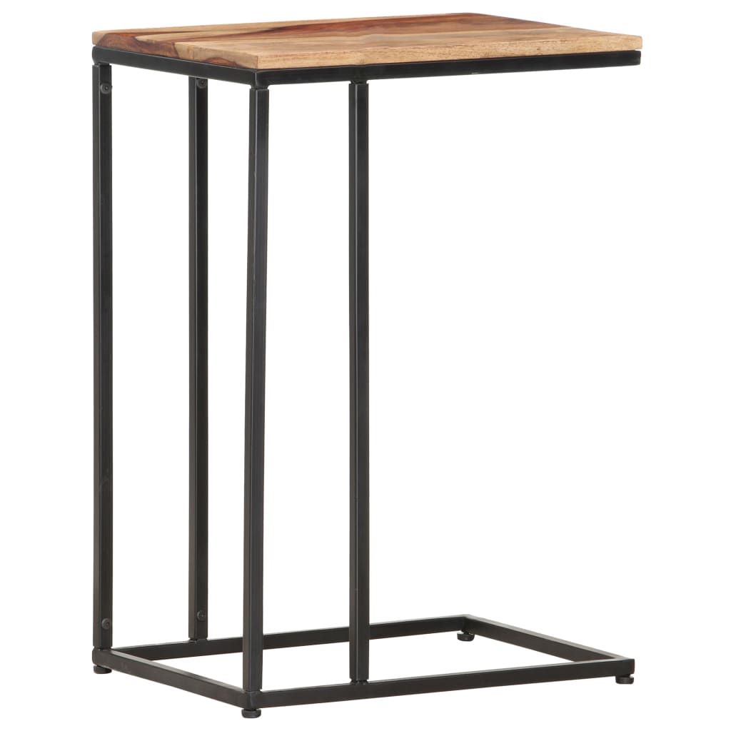 Table d'Appoint Industrielle en Bois et Métal Noir-La-Fabrique-Industrielle