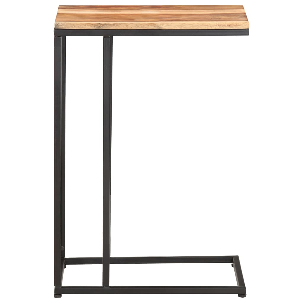 Table d'Appoint Industrielle en Bois et Métal Noir-La-Fabrique-Industrielle