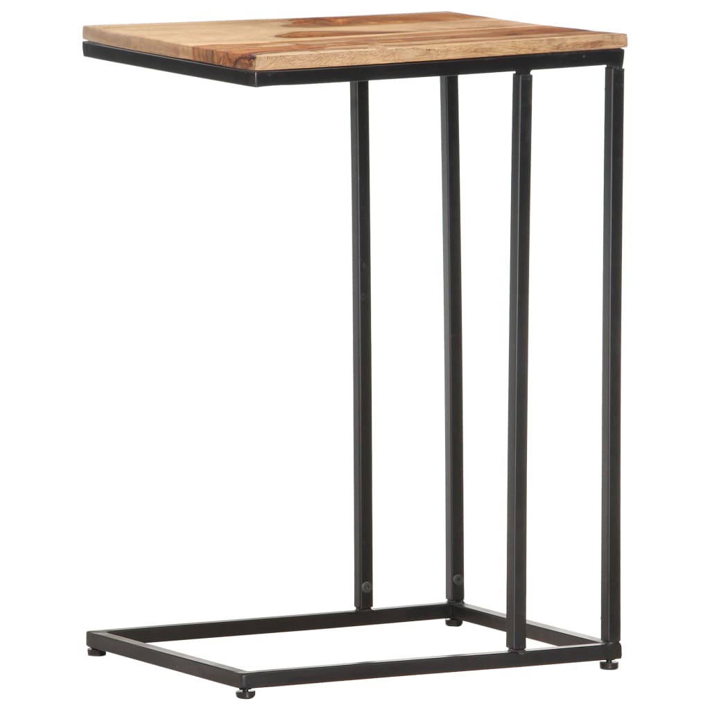 Table d'Appoint Industrielle en Bois et Métal Noir-La-Fabrique-Industrielle