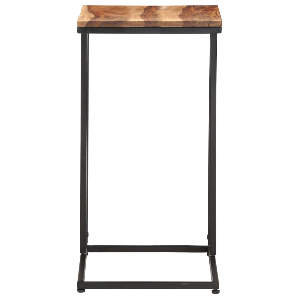 Table d'Appoint Industrielle en Bois et Métal Noir-La-Fabrique-Industrielle