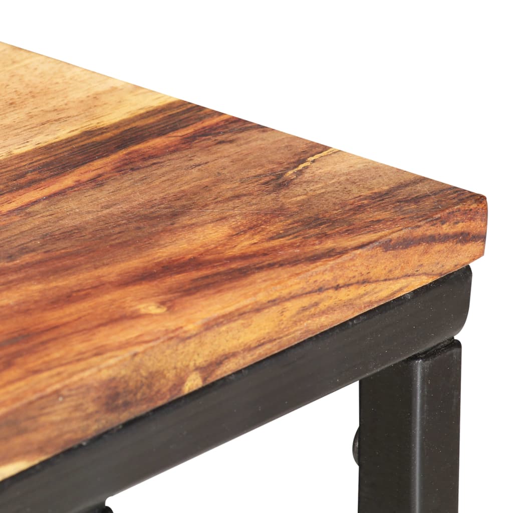 Table d'Appoint Industrielle en Bois et Métal Noir-La-Fabrique-Industrielle