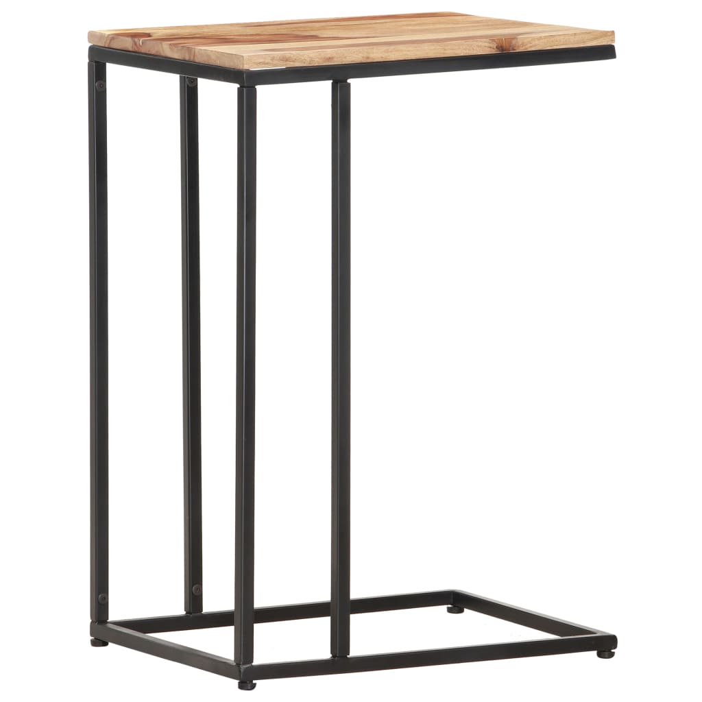 Table d'Appoint Industrielle en Bois et Métal Noir-La-Fabrique-Industrielle