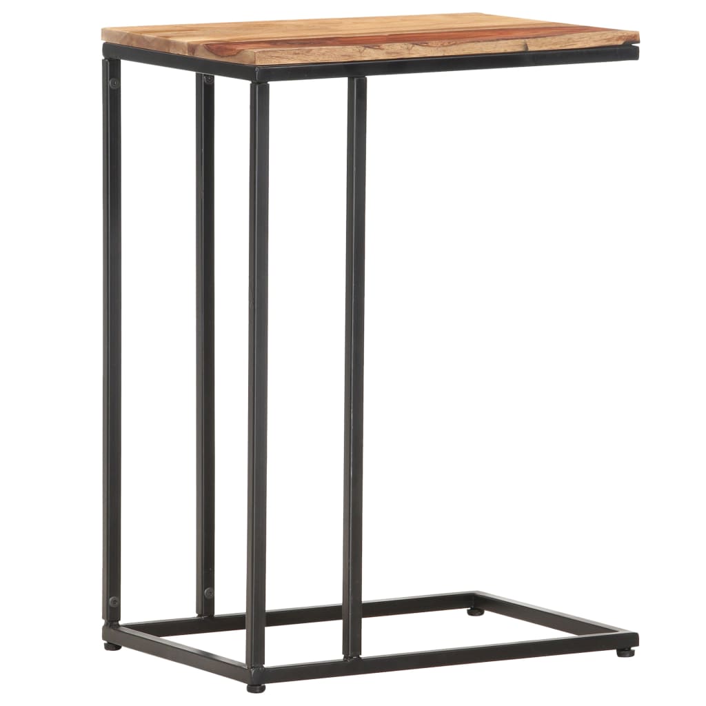 Table d'Appoint Industrielle en Bois et Métal Noir-La-Fabrique-Industrielle