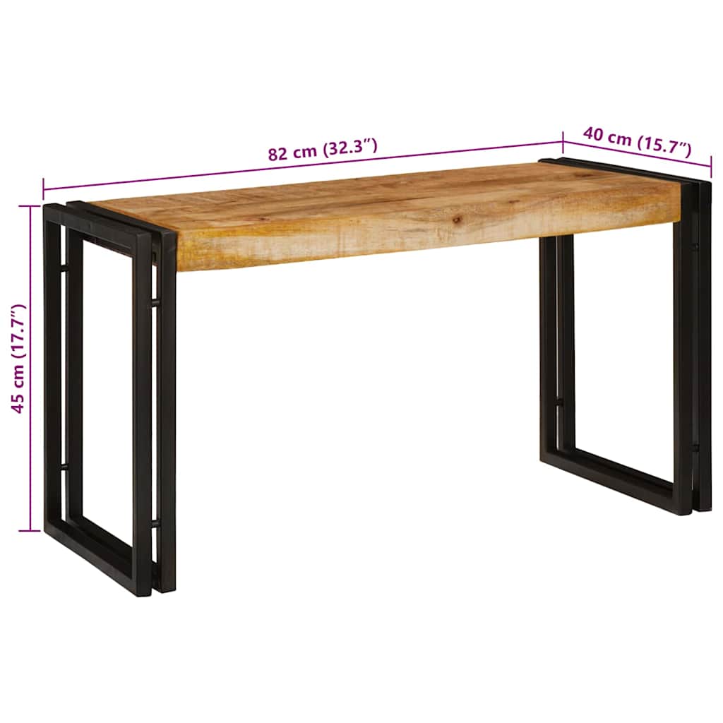 Table d'Appoint Style Industriel en Bois de Manguier-La-Fabrique-Industrielle
