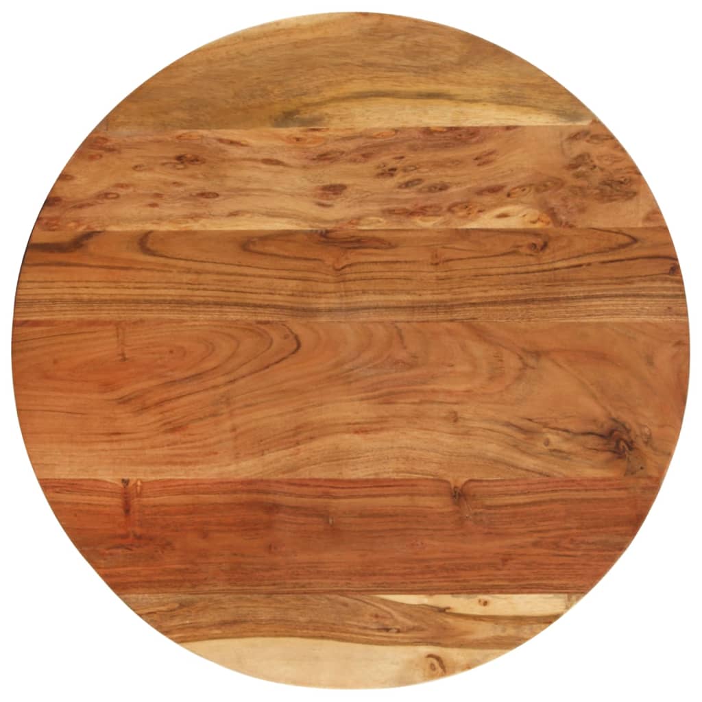 Table d'Appoint Vintage en Bois d'Acacia et Fonte-La-Fabrique-Industrielle