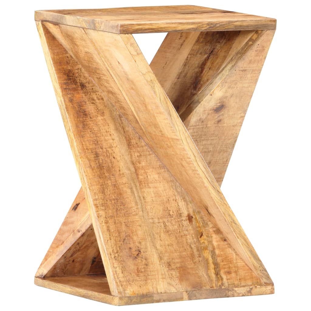 Table d'Appoint en Bois Massif et Design Industriel-bois de manguier massif-1-La-Fabrique-Industrielle