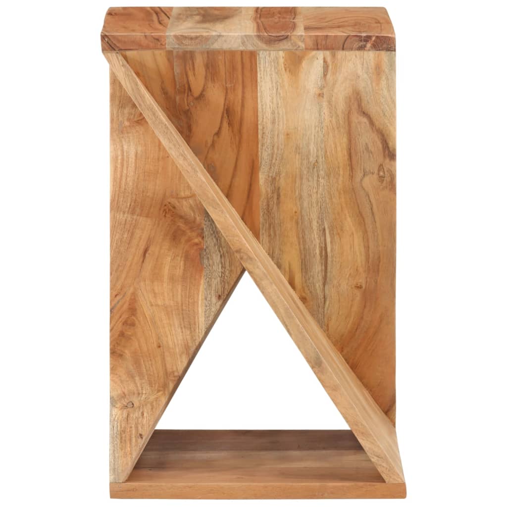 Table d'Appoint en Bois Massif et Design Industriel-La-Fabrique-Industrielle
