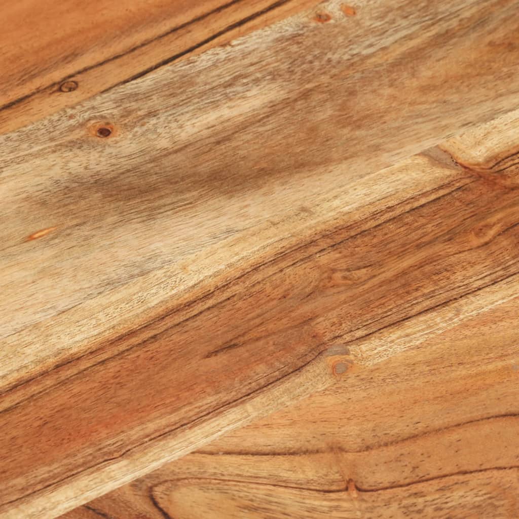 Table d'Appoint en Bois Massif et Design Industriel-La-Fabrique-Industrielle