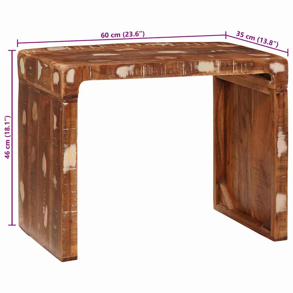 Table d'Appoint en Bois Massif pour Salon-La-Fabrique-Industrielle