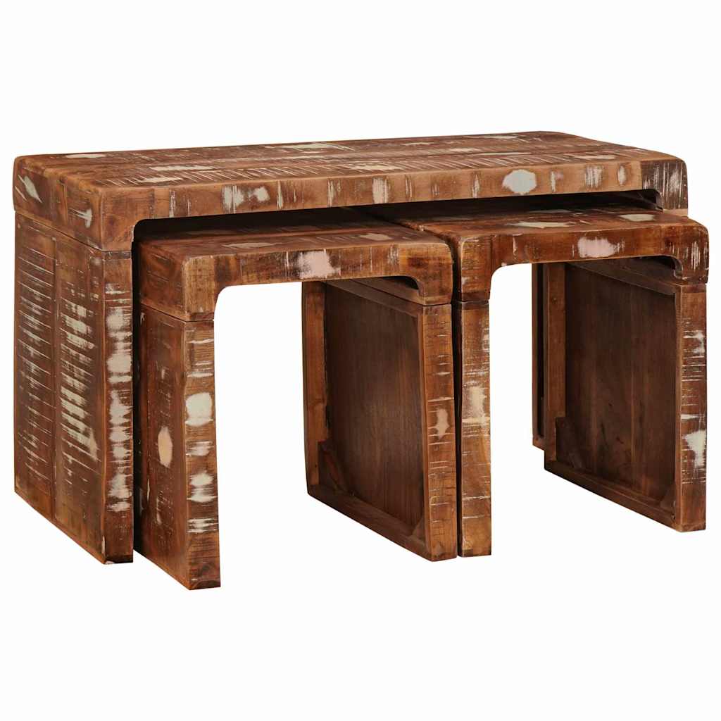 Table d'Appoint en Bois Naturel de Manguier Massif-La-Fabrique-Industrielle