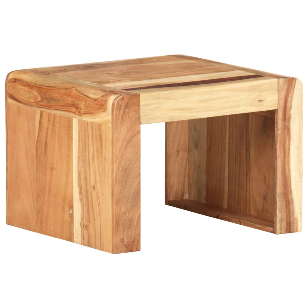 Table d'Appoint en Bois d'Acacia Style Industriel-La-Fabrique-Industrielle
