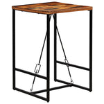 Table de Bar Industrielle en Bois de Récupération-1-70 x 70 x 106 cm-La-Fabrique-Industrielle