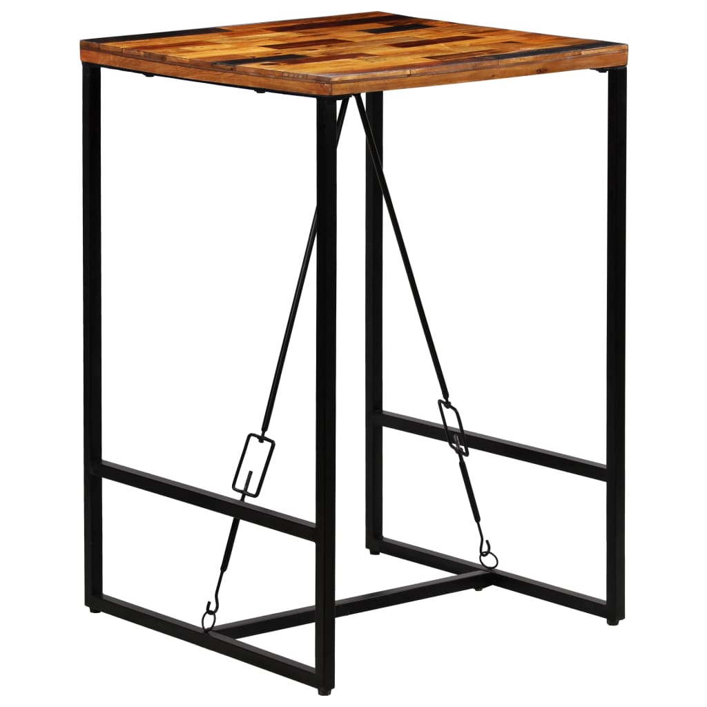 Table de Bar Industrielle en Bois de Récupération-La-Fabrique-Industrielle
