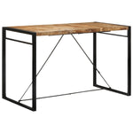 Table de Bar Industrielle en Bois et Métal Noir-Marron clair-1-175 x 90 x 110 cm-La-Fabrique-Industrielle