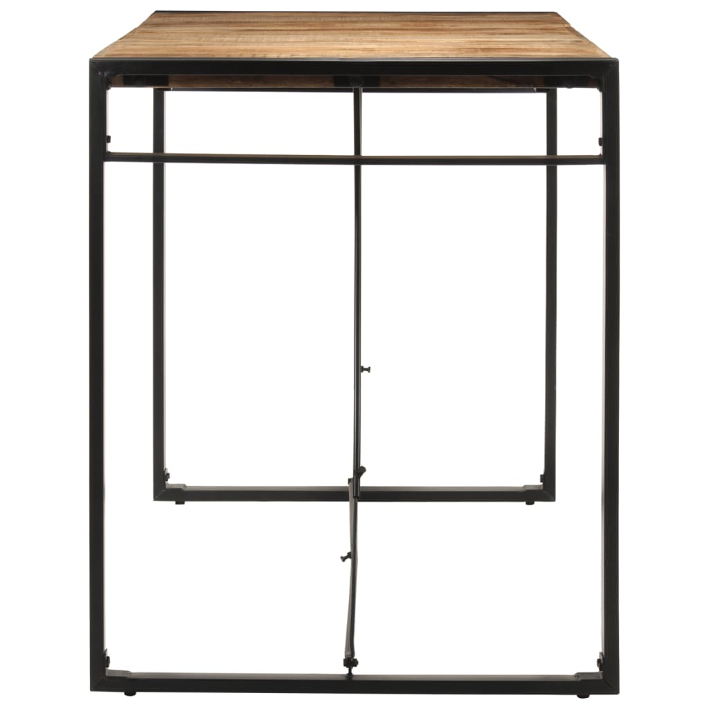 Table de Bar Industrielle en Bois et Métal Noir-La-Fabrique-Industrielle