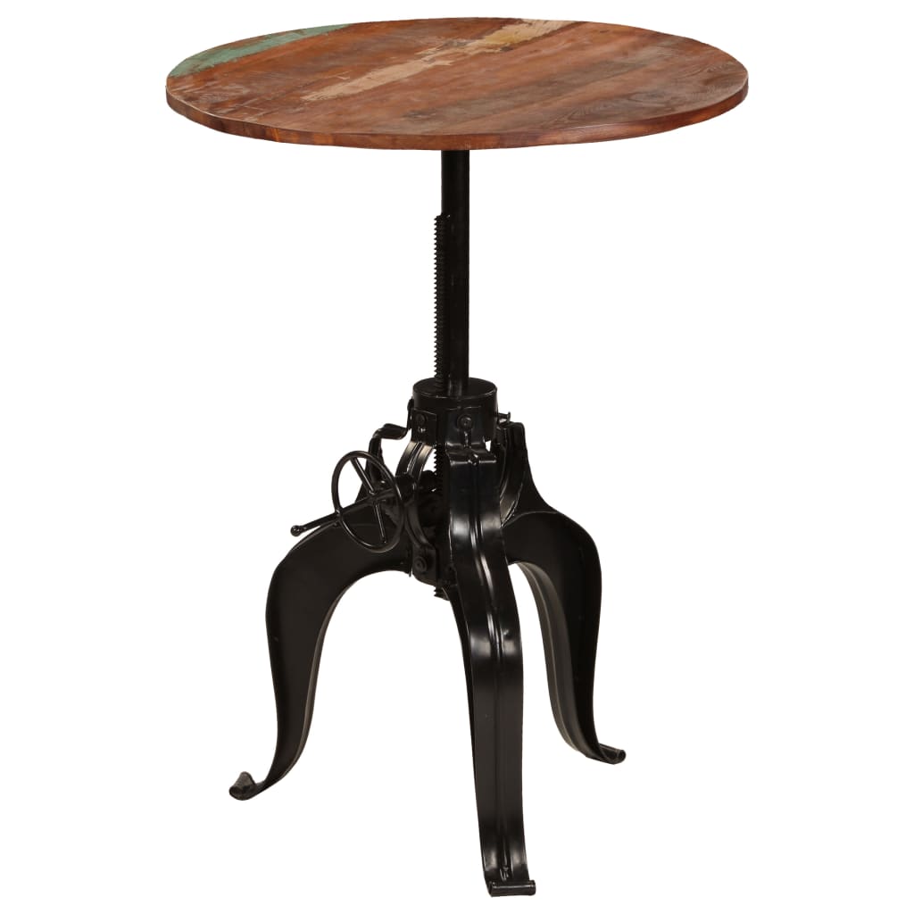 Table de Bar Ronde en Bois Authentique-La-Fabrique-Industrielle