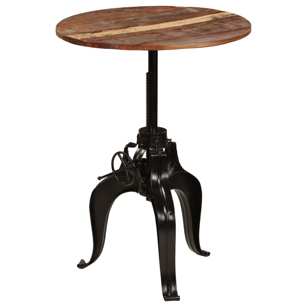 Table de Bar Ronde en Bois Authentique-La-Fabrique-Industrielle