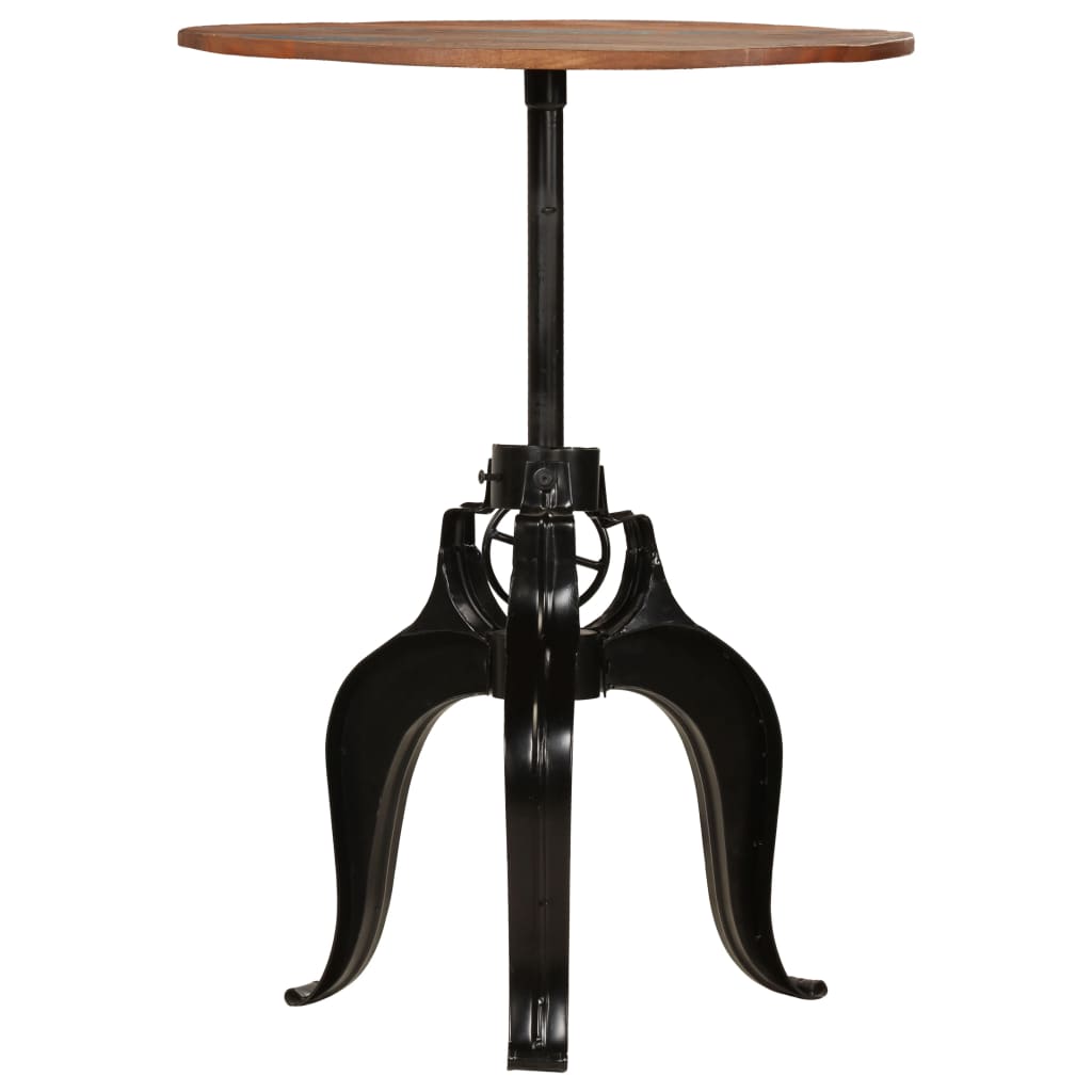 Table de Bar Ronde en Bois Authentique-La-Fabrique-Industrielle