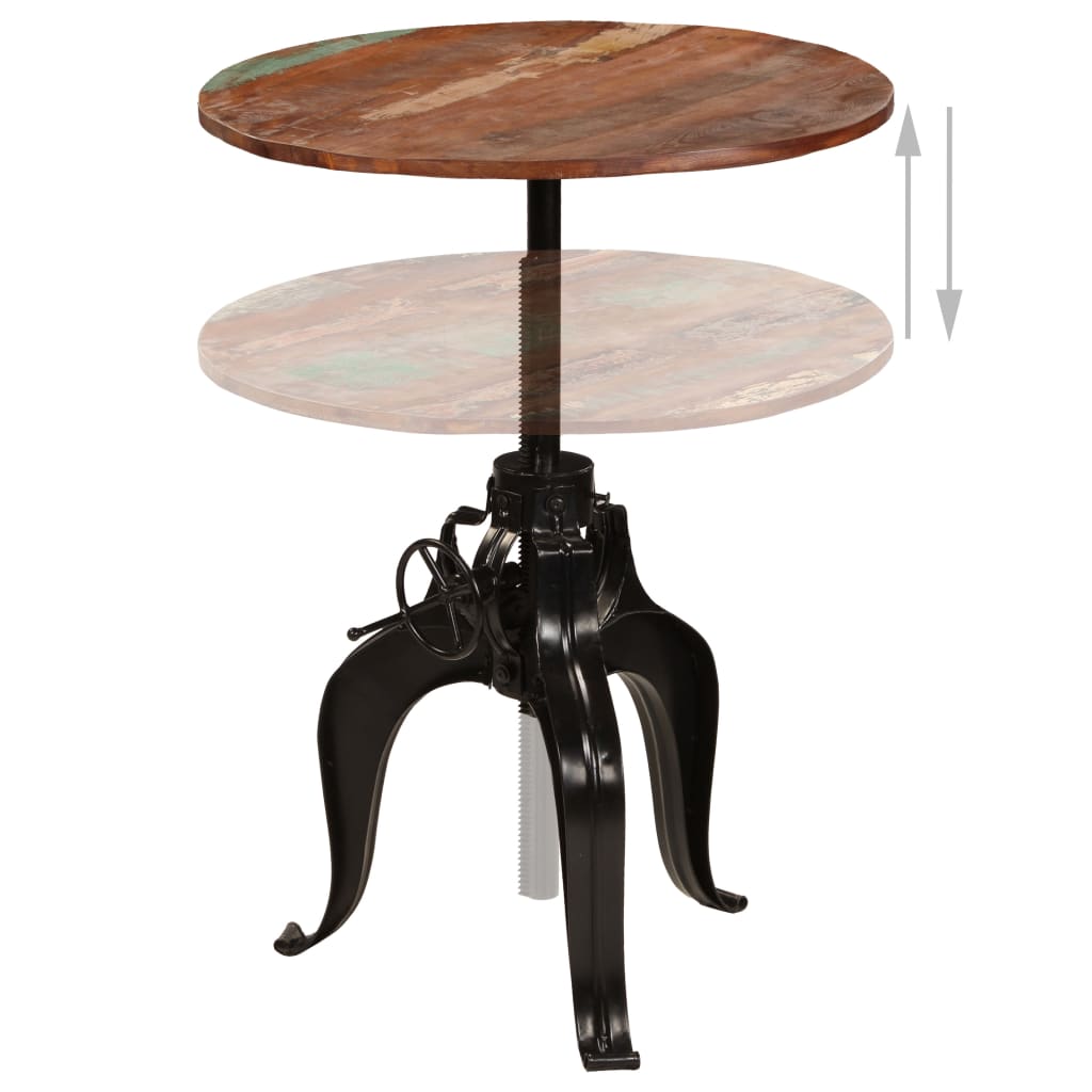 Table de Bar Ronde en Bois Authentique-La-Fabrique-Industrielle
