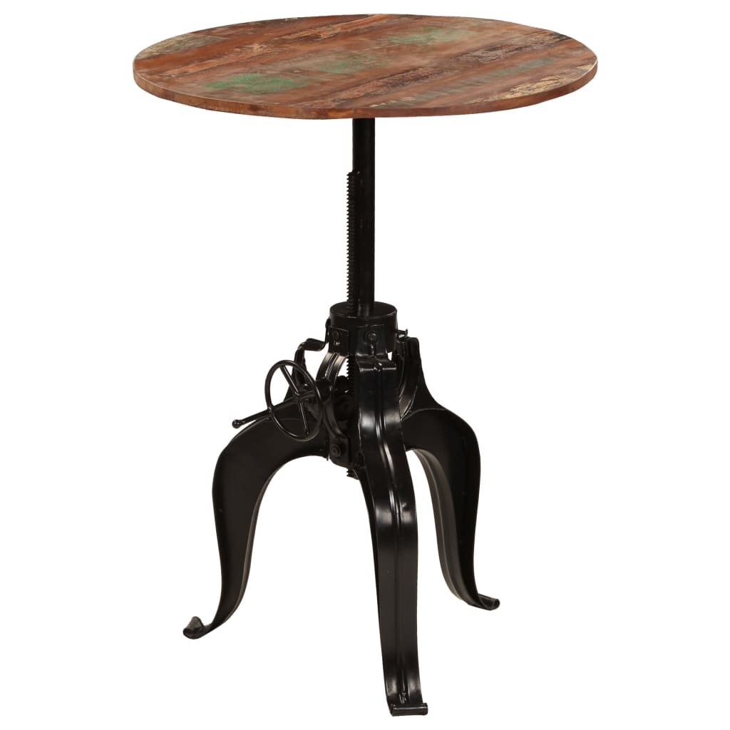 Table de Bar Ronde en Bois Authentique-La-Fabrique-Industrielle