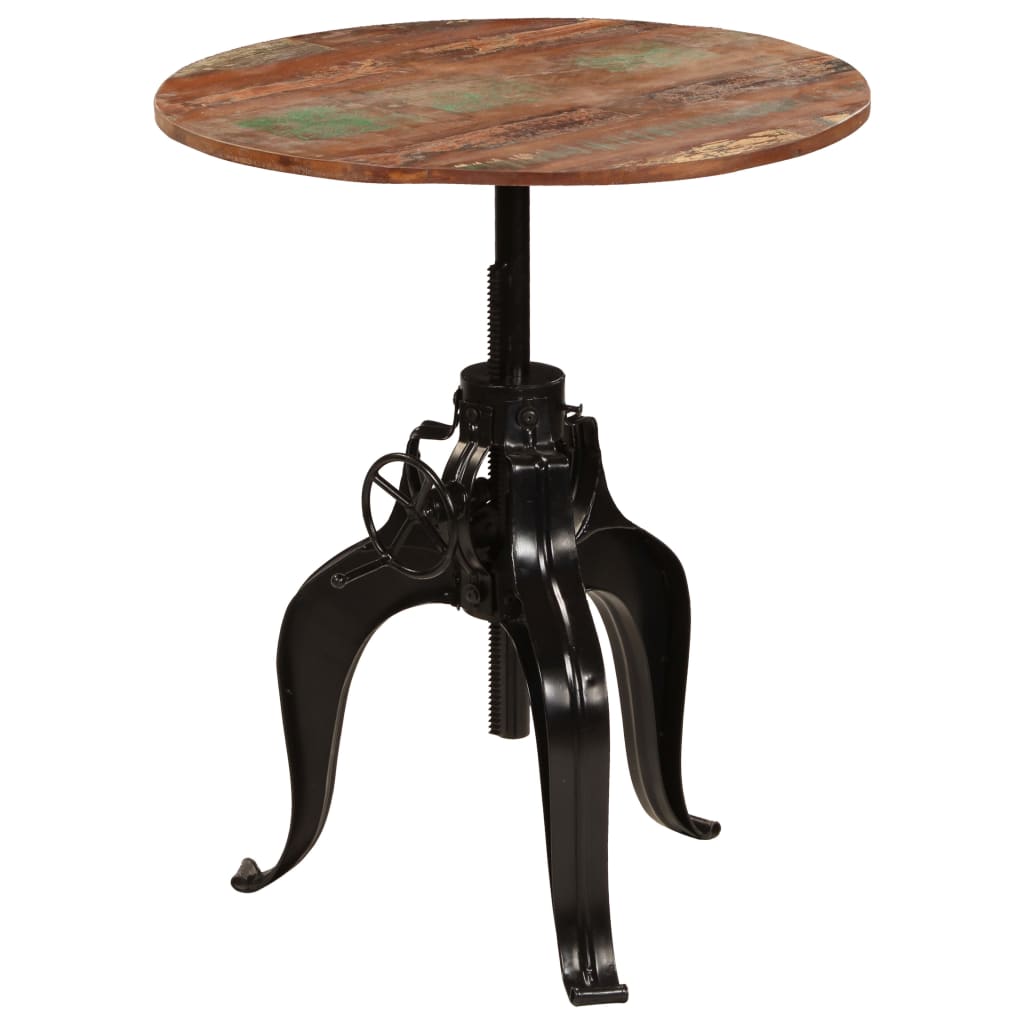 Table de Bar Ronde en Bois Authentique-La-Fabrique-Industrielle