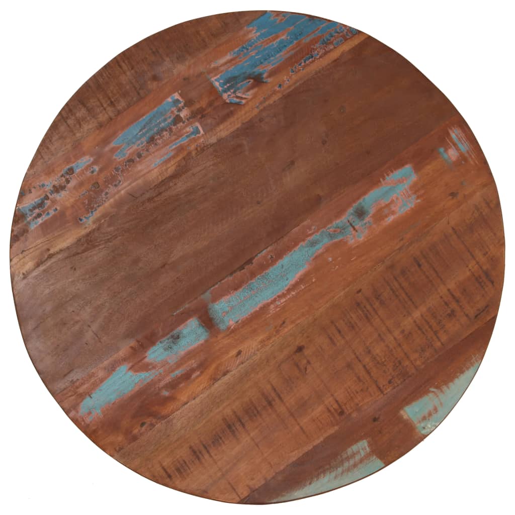 Table de Bar Ronde en Bois Authentique-La-Fabrique-Industrielle