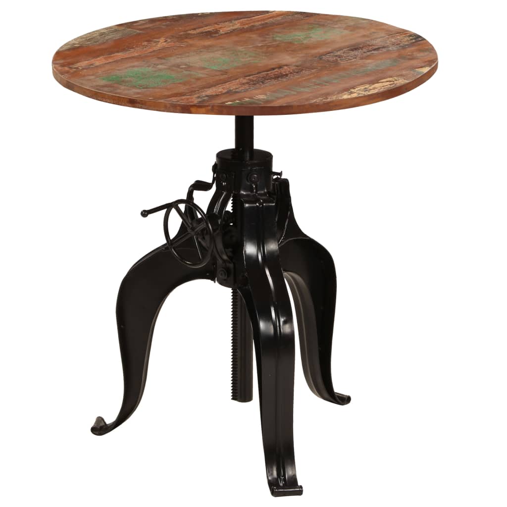 Table de Bar Ronde en Bois Authentique-La-Fabrique-Industrielle