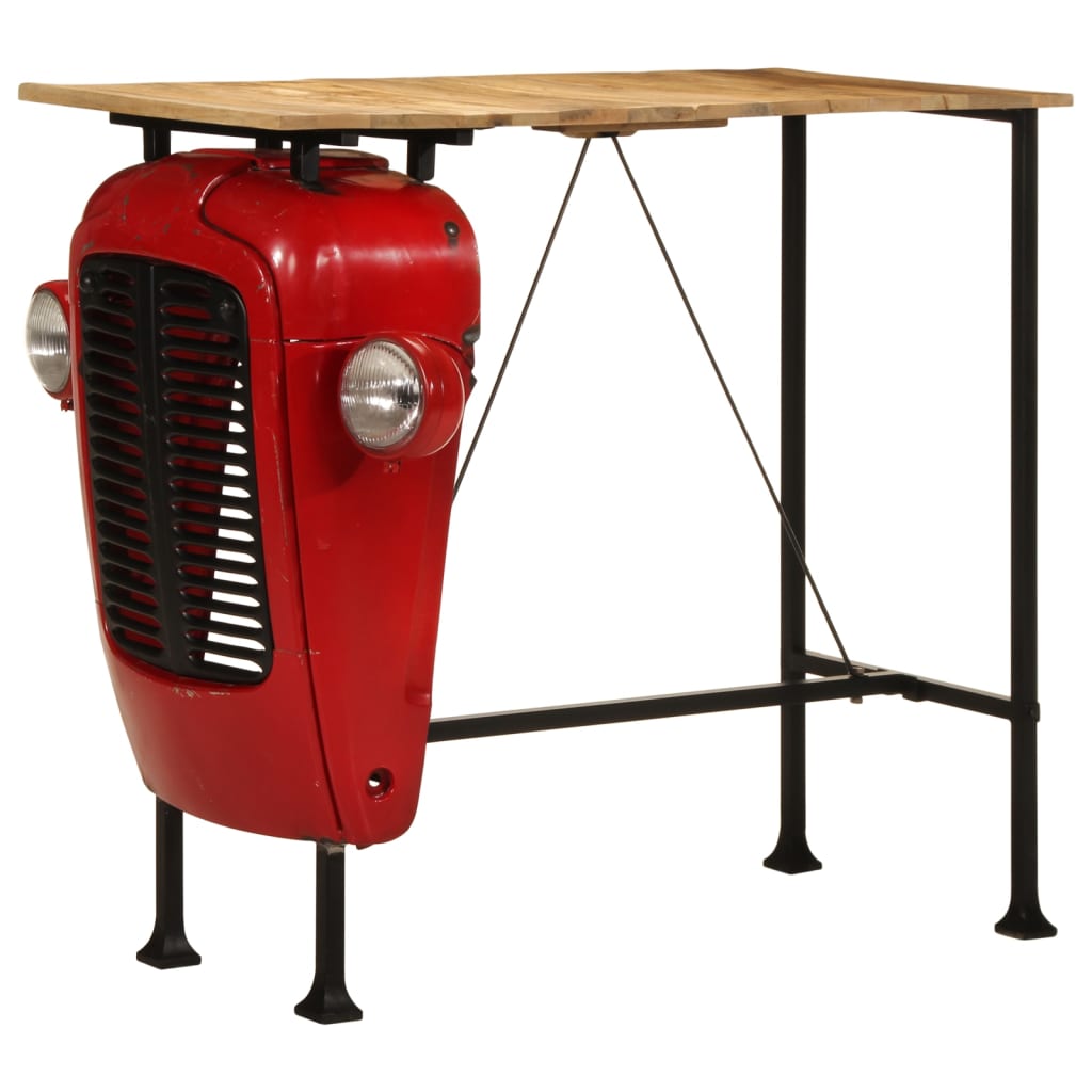 Table de Bar en Bois au Style Industriel Vintage-La-Fabrique-Industrielle